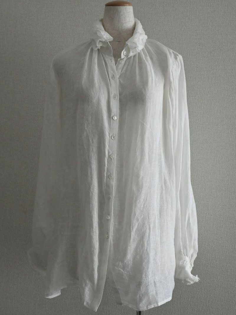 ◇極美品 yunahica ユナヒカ セットインフリルブラウス リネンブラウス◇ セットインフリルブラウス | yunahica