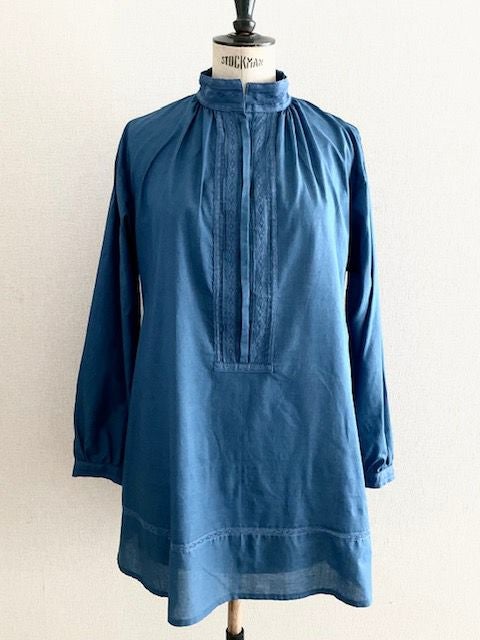 ユナヒカ⭐︎インディゴレースブラウス　サイズ1 clothing | yunahica