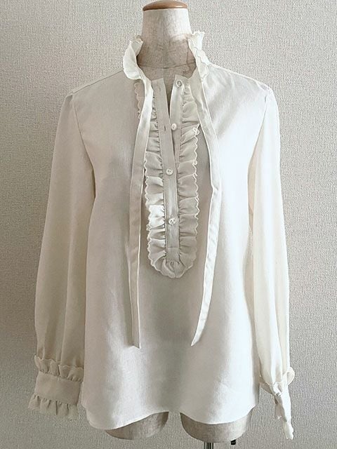 リネンスカラップ刺繍ブラウス | yunahica