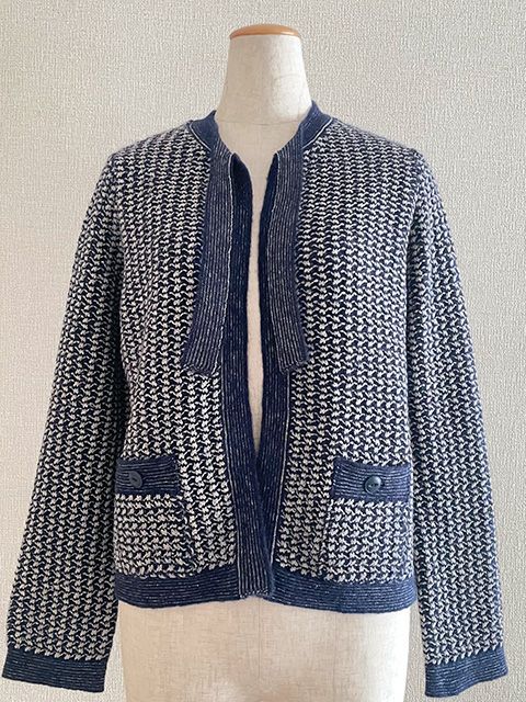 ユナヒカ yunahica クルーネックセーター ニット 美品 yunahica × chieko ユナヒカ チエコ 黒田知永子さんコラボ アラン