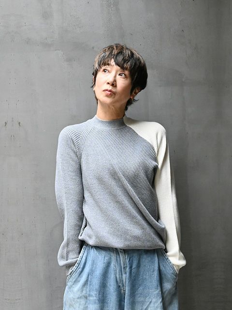 アシンメトリーニット｜ユナヒカ