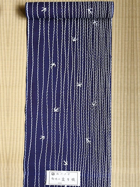浴衣「柳と燕」反物｜ユナヒカの浴衣