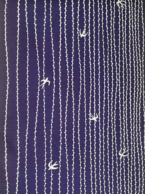 浴衣「柳と燕」仕立て上がり｜ユナヒカの浴衣
