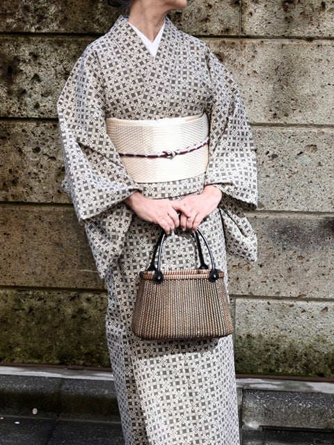 浴衣「八角格子」仕立て上がり｜ユナヒカの浴衣